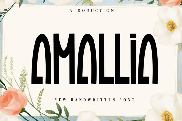 Amallia: A Flowing Script Font for Editorial Design