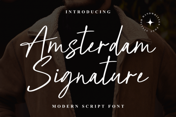 Amsterdam Siganture: A Handwritten Font for Editorial Design