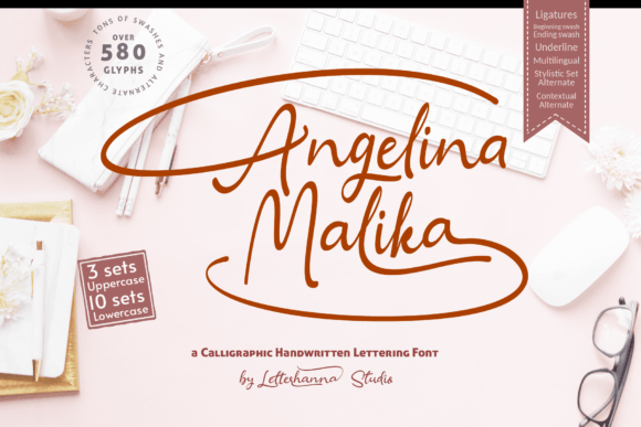 Angelina Malika: The Elegant Calligraphy Font for Small Business