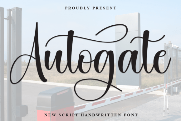 Autogate: A Bold Script Font for Modern Web Design