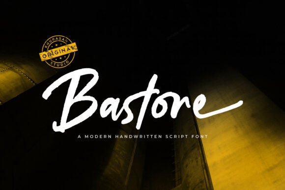 Bastore Brush Script Font for Handmade Product Design