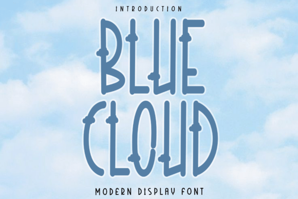 Blue Cloud Font: Handwritten Elegance for Small Businesses