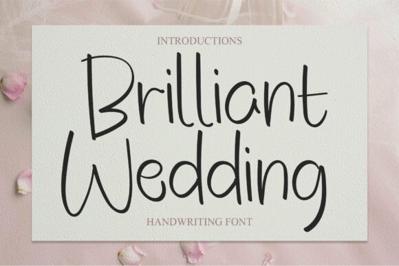 Brilliant Wedding: A Quirky Display Font for Digital Creators