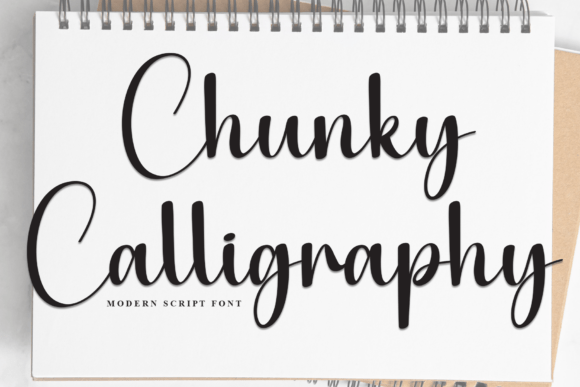 Chunky Calligraphy: A Bold Typeface for Editorial Design