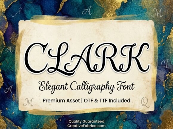 Clark: A Refined Calligraphy Font for Editorial Design