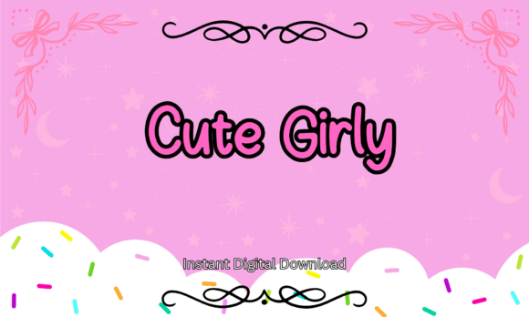 Cute Girly: A Playful Bubble Font for Sweet Branding Projects