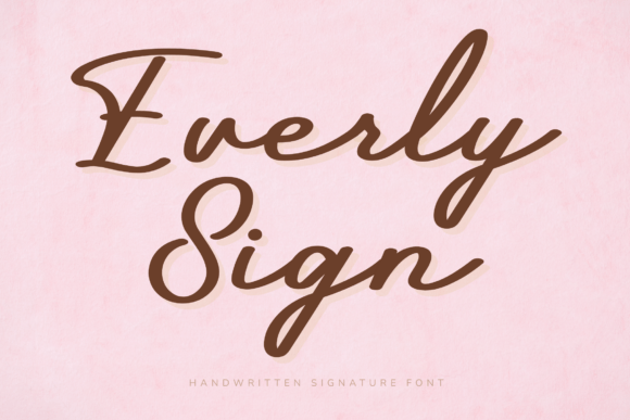 Everly Sign: A Graceful Handwritten Font for Makers