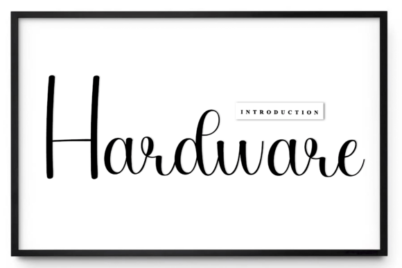 Hardware: A Handwritten Font That Feels Like Home for Makers