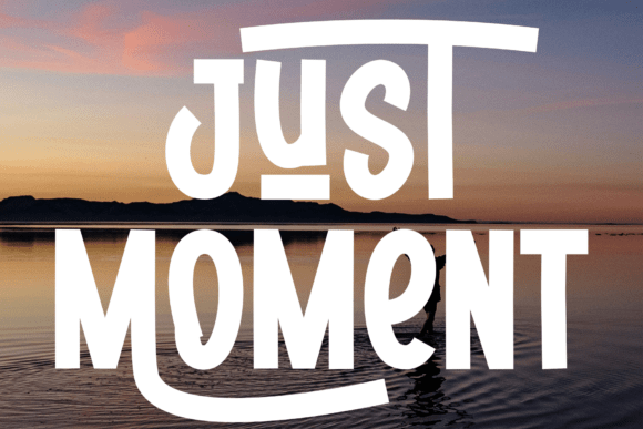 Just Moment: A Refined Script Font for Editorial Design