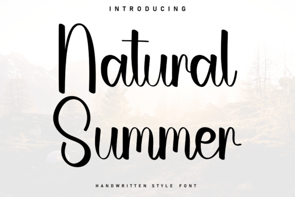 Natural Summer Font: A Handwritten Typeface for Warm Brand Design