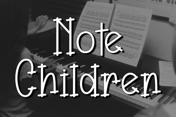 Note Children: A Fluid Script Font That Makes Handmade Products Shine
