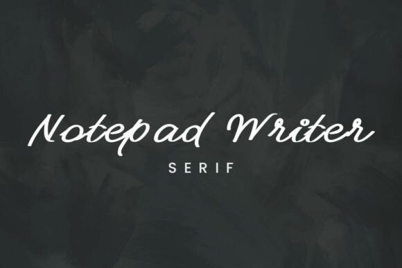 Notepad Writer: A Casual Handwritten Font for Real Brand Warmth