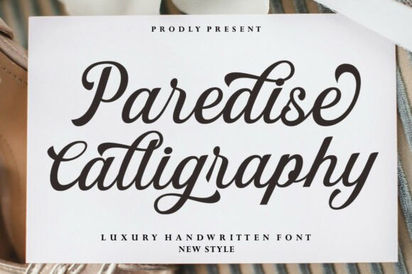 Paredise Calligraphy: A Soft, Elegant Typeface for Web Designers
