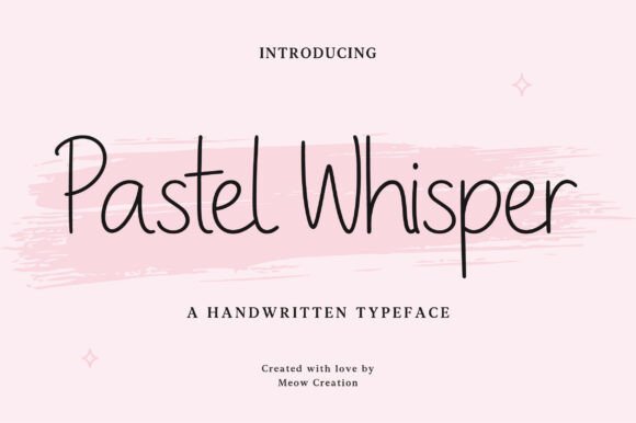 Pastel Whisper: A Playful Handwritten Font for Web Design