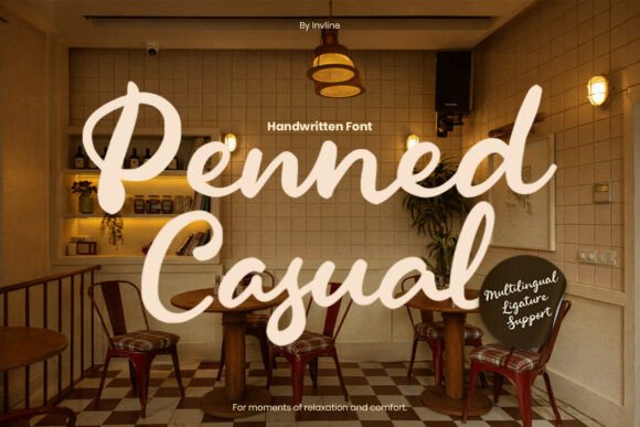 Penned Casual: A Warm Script Font for Editorial Design