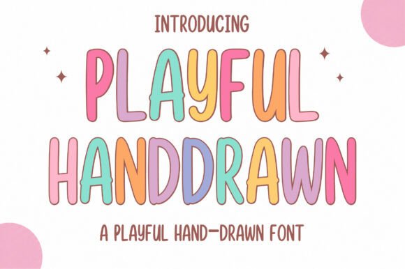 Playful Handdrawn Font for Editorial Design