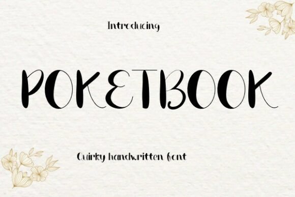 Poketbook: A Handwritten Font for Crafters