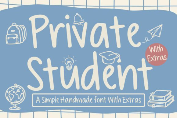 Private Student: A Handmade Font for Web Designers