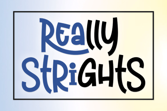 Really Strights: A Handwritten Font for Authentic Branding