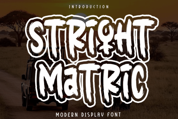 Stright Matric: A Tall, Airy Handwritten Font for Makers