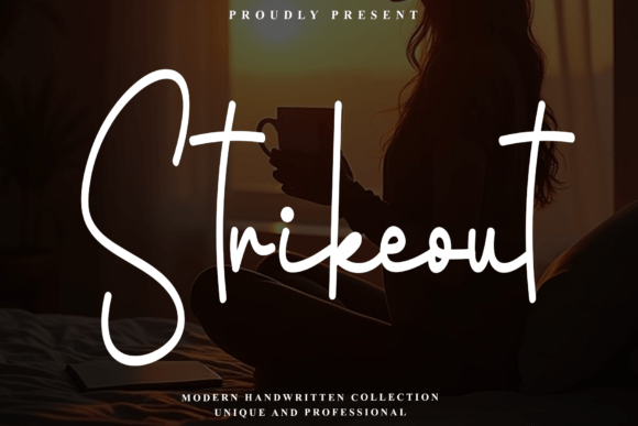 Strikeout Script Font: A Sophisticated Typeface for Crafters