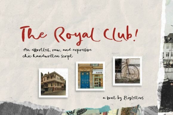 The Royal Club Font: A Handwritten Typeface for Campaigns