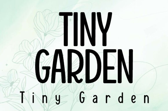Tiny Garden: A Whimsical Handwritten Font for Editorial Design